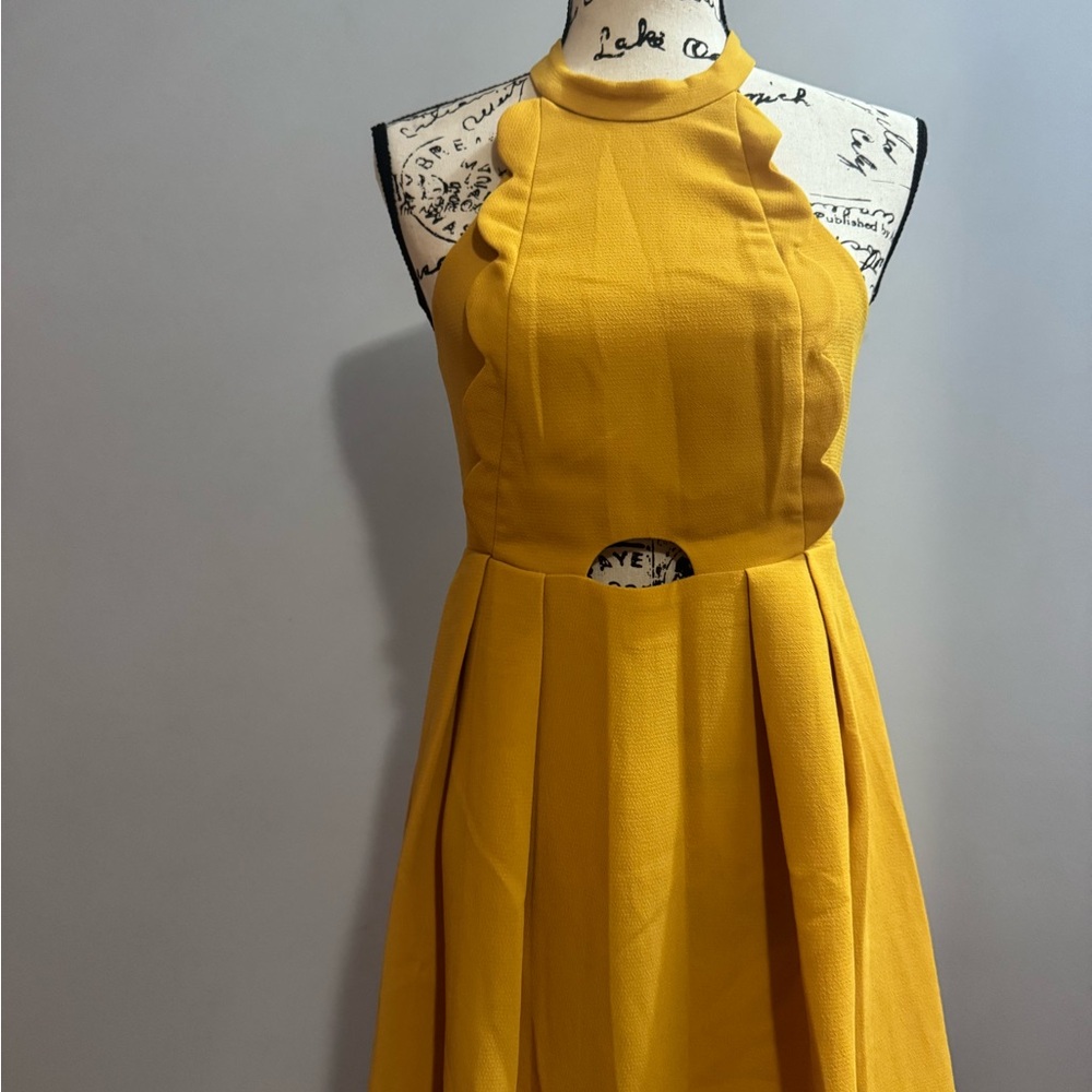 BCBGeneration Mustard Midi Dress